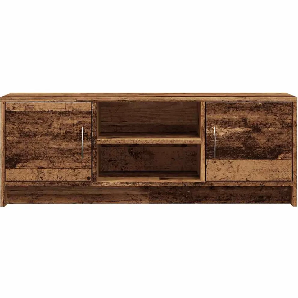 vidaXL Tv-meubel 102x30x37,5 cm bewerkt hout oud houtkleurig bruin, foto 4