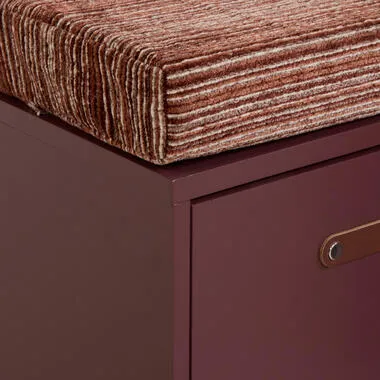Kwantum Opbergbank Deruta Bordeaux Rood, foto 3