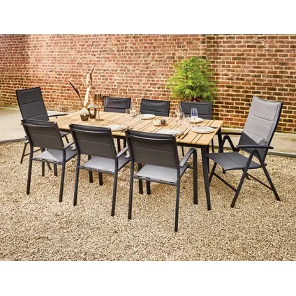 Lello Tuintafel - Aluminium - Polywood - 210 X 100 X 74 Cm - 8 Personen, foto 2