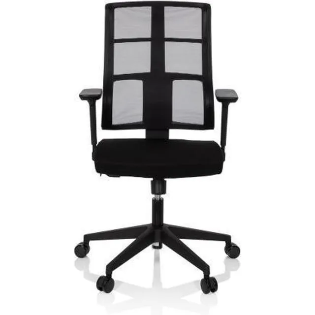 hjh office Spinio - Professionele bureaustoel - Zwart - stof / netstof