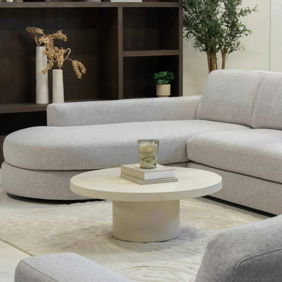 Giga Meubel Salontafel Eden - Beige Composiet - 90x90x30cm, foto 3