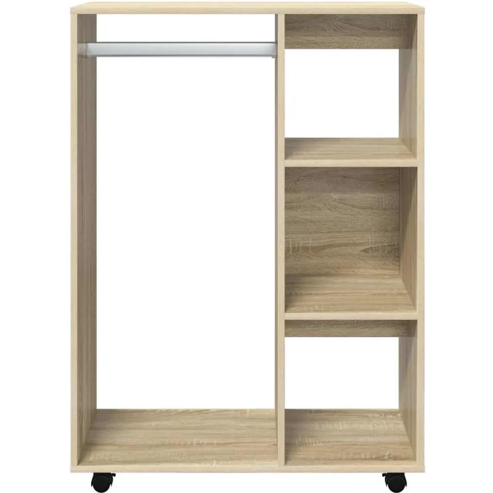 vidaXL Kledingkast 80x40x110 cm bewerkt hout sonoma eikenkleurig Bruin