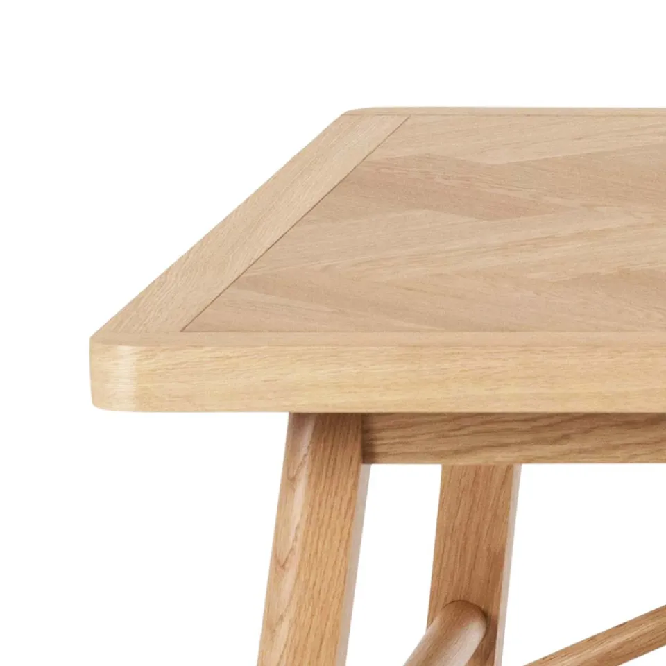 Lisomme Gwen houten eettafel naturel visgraat - 200 x 100 cm, foto 4