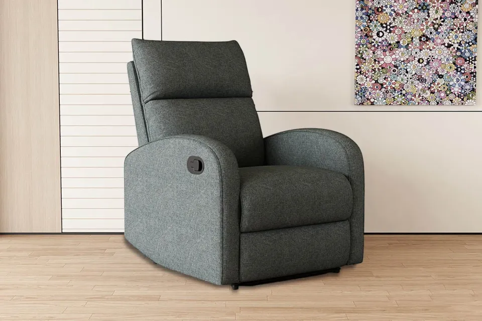 relaxfauteuil Myrthe grijs, foto 5
