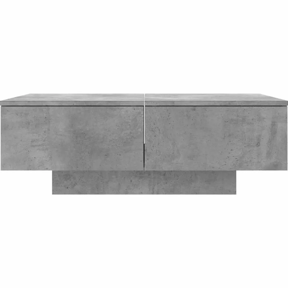 vidaXL Salontafel 90x60x31 cm bewerkt hout betongrijs