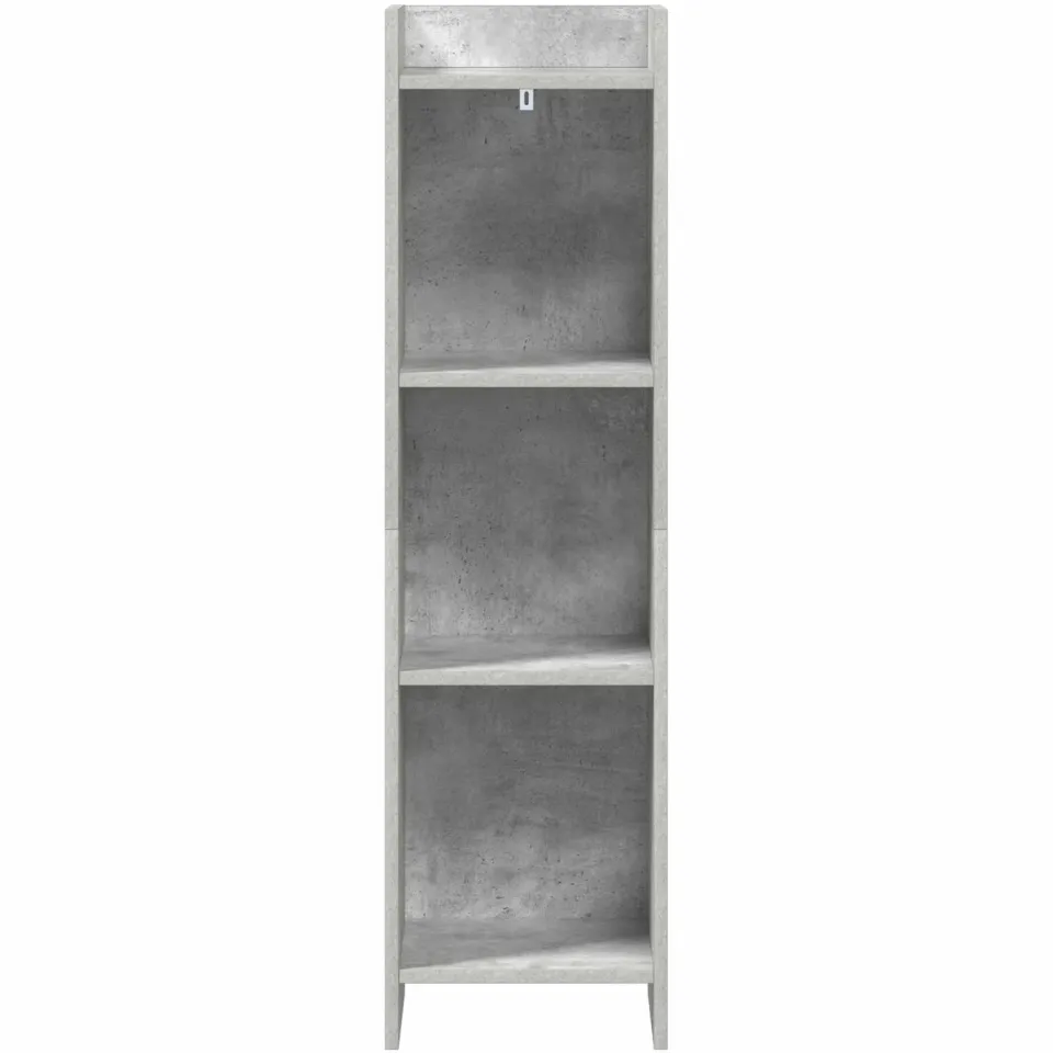 vidaXL Boekenkast Concerte Grijs 30 x 30 x 111 cm Bewerkt hout, foto 3