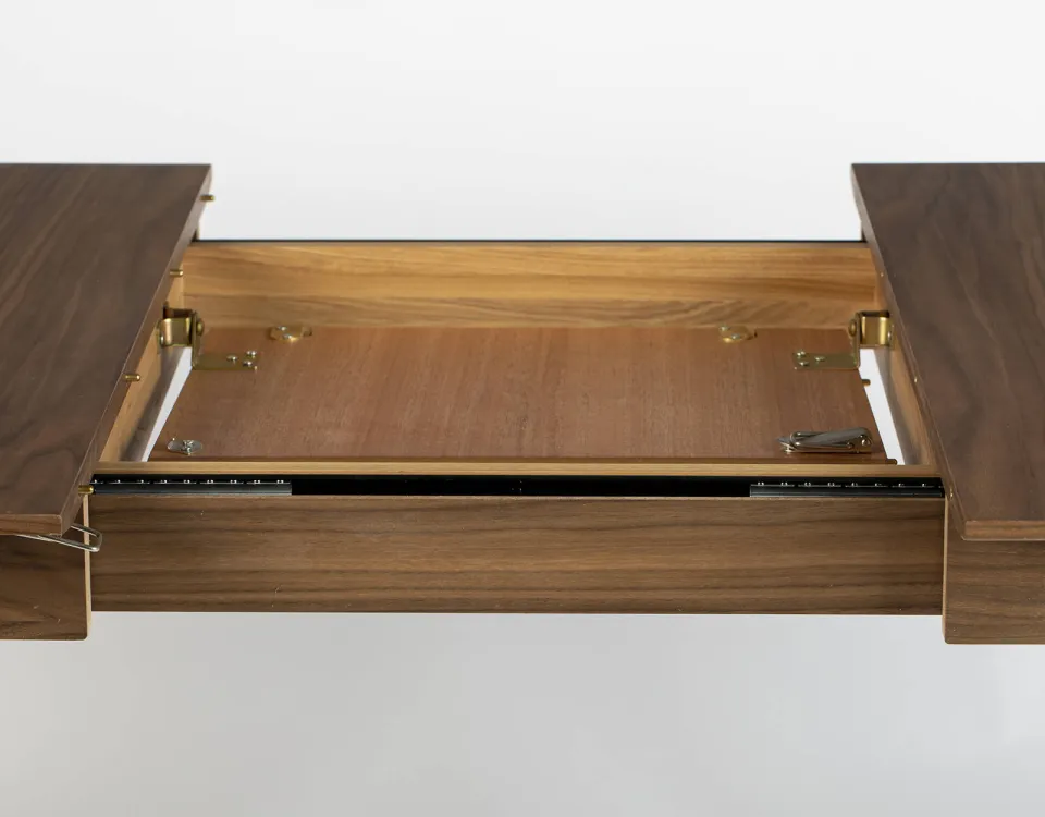 Zuiver verlengbare eetkamertafel Glimps (180/240x90 cm) walnoot, foto 4