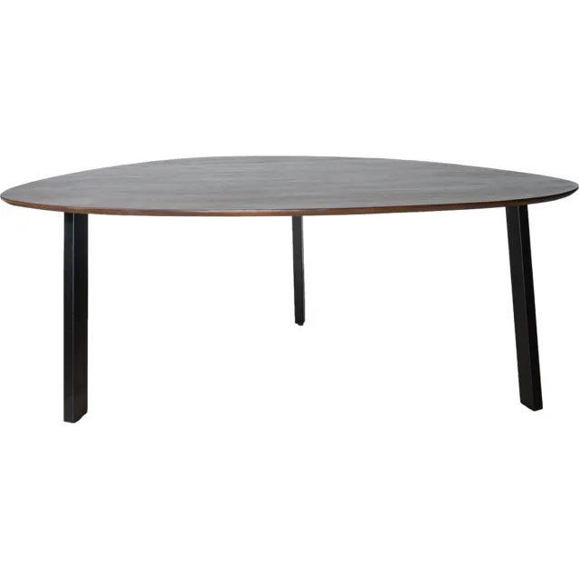 Home67 Eettafel Tinus Bruin - Kiezelvormig 240 cm - Japandi - 6 tot 8 personen - Keukentafel