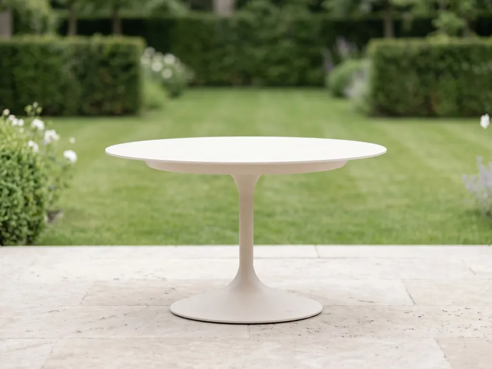 Suns Nova low dining tuintafel ø 120cm (h: 68cm) taupe, foto 3