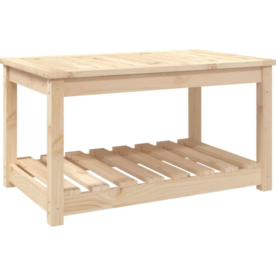 vidaXL Tuintafel 82,5x50,5x45 cm massief grenenhout Bruin