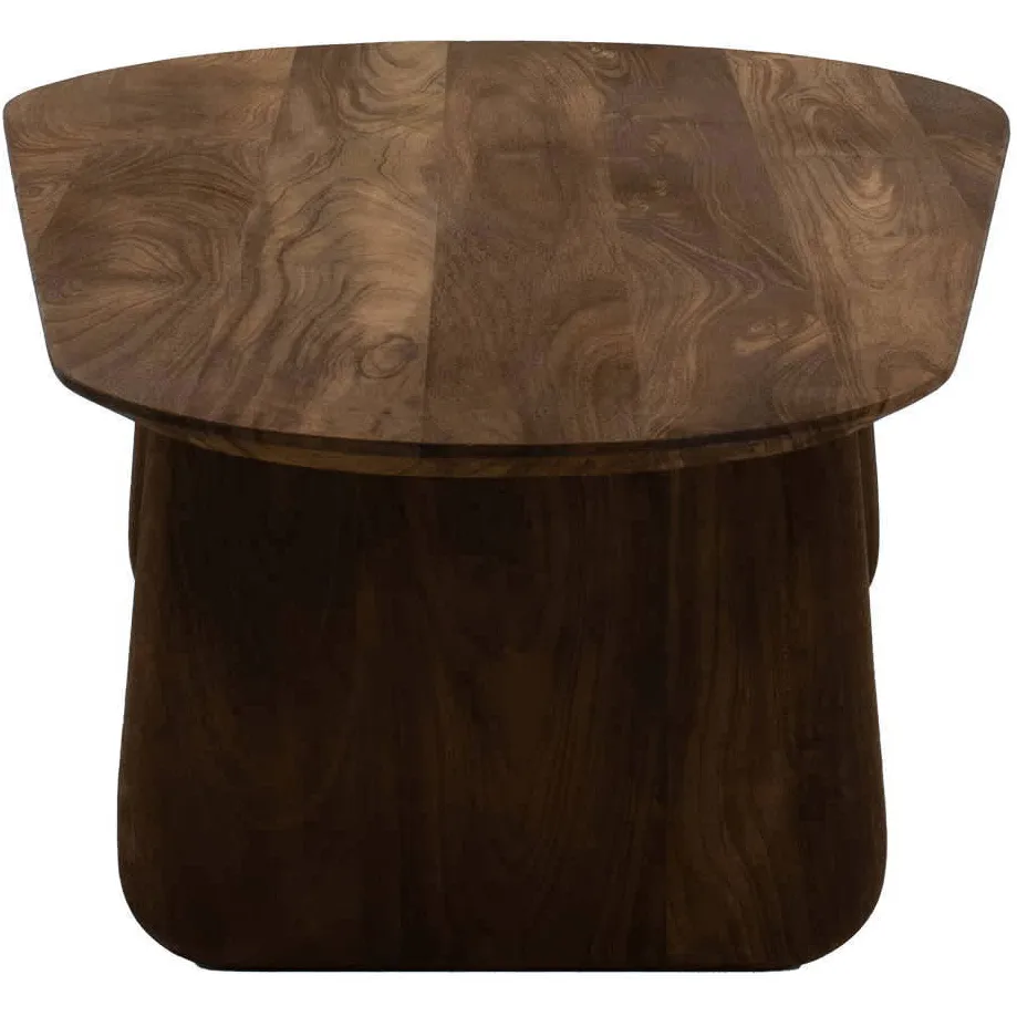 Giga Meubel Salontafel Femke Organisch - Mangohout - Bruin - 120x65x35cm, foto 2