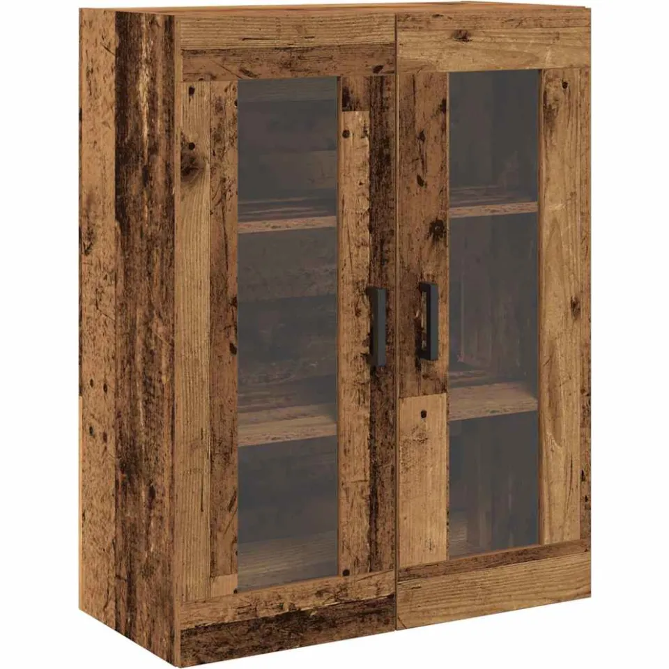vidaXL Wandkast Oud Hout 69,5 x 34 x 90 cm Bewerkt hout bruin, foto 3