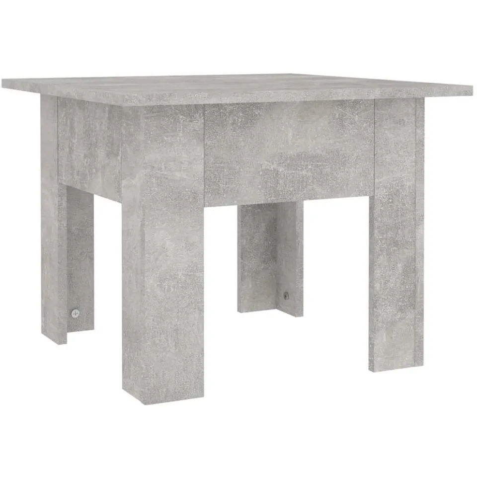 vidaXL Salontafel 55x55x42 cm bewerkt hout betongrijs