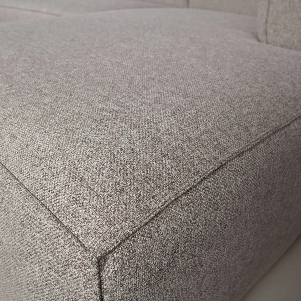 WOOOD Bean Hoekbank Incl. Kussens Links - Melange - Grijs -73x305x96, foto 4