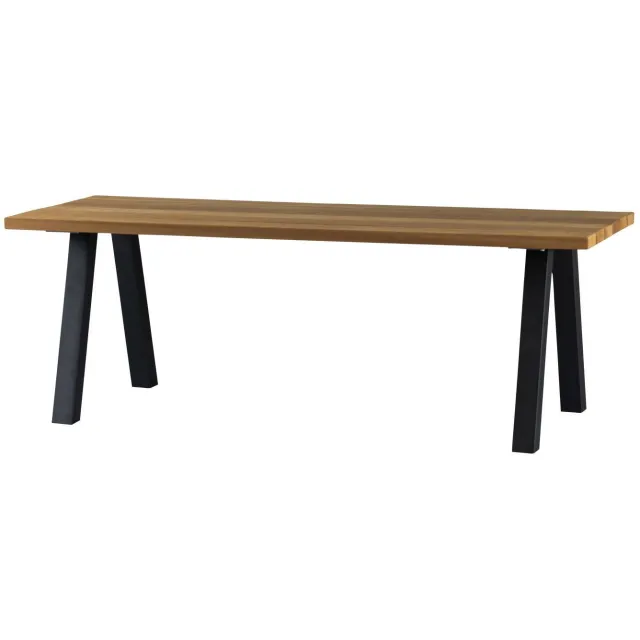 WOOOD Tablo tuintafel met A-poot naturel natural/black
