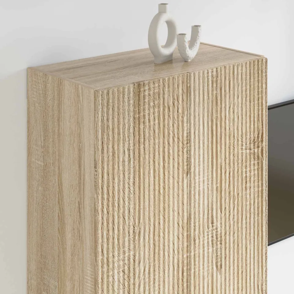 vidaXL TV-wandkast 59,5 x 31 x 100 cm Sonoma Eiken Bewerkt hout, foto 4