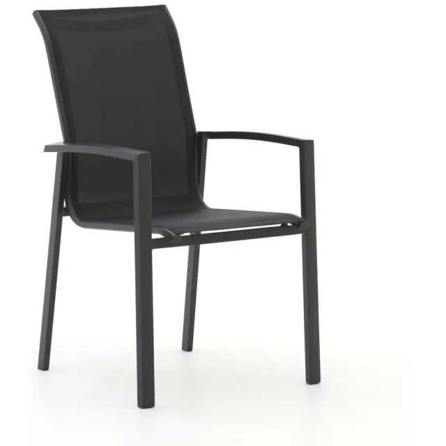Bellagio tuinmeubelen Forza Centallo/Fidenza 220cm dining tuinset 7-delig stapelbaar