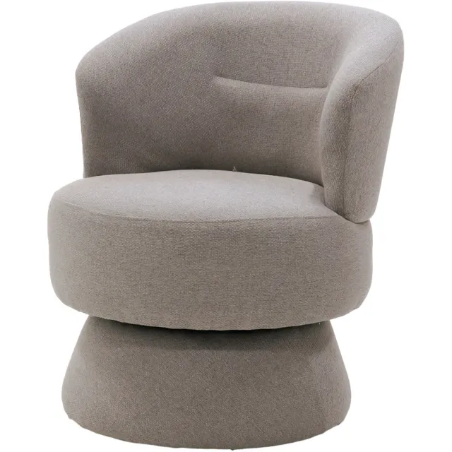 Giga Meubel Fauteuil Moïse - Stof/Metaal - Taupe