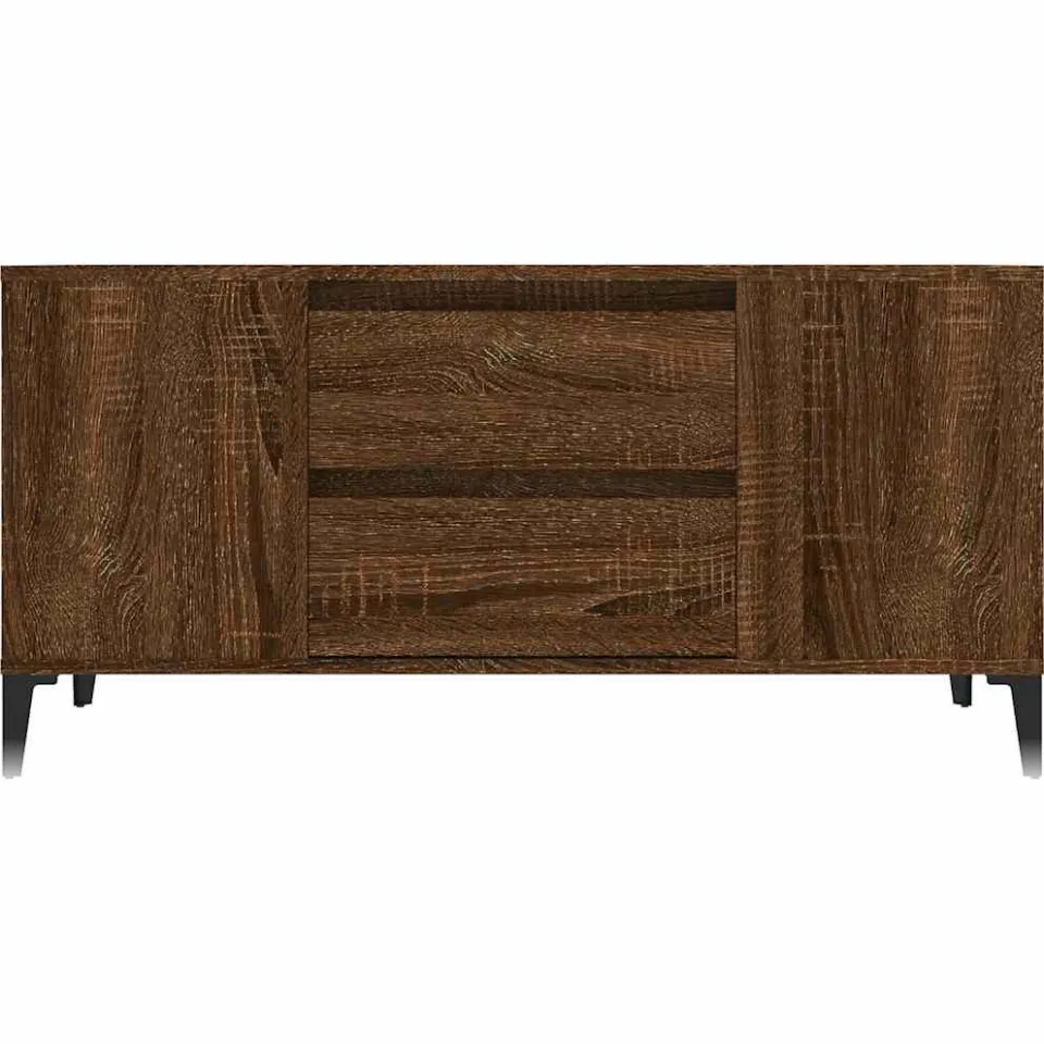 vidaXL Tv-meubel 102x44,5x50 cm bewerkt hout bruin eikenkleur, foto 4