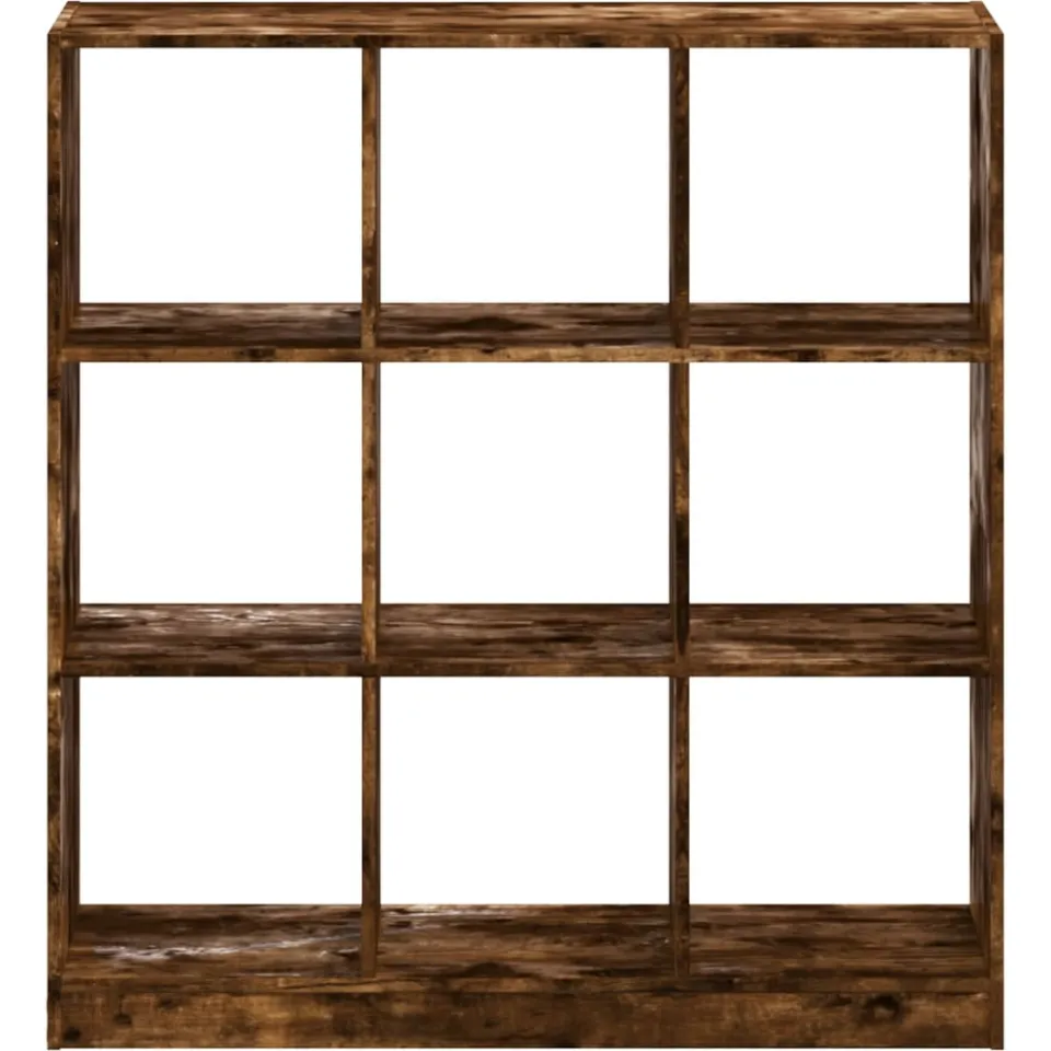 vidaXL Boekenkast 102x32x108 cm bewerkt hout gerookt eikenkleurig, foto 3