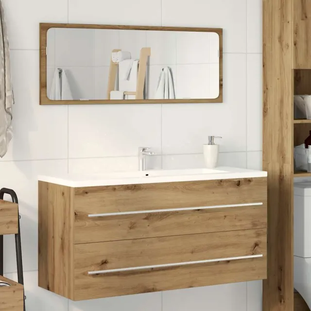 vidaXL Badkamer wastafelkast Artisan Oak 100x38,5x48 cm Engineered Wood, foto 2