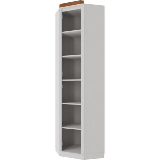 Notio Living Anita-Boekenkasthoek in dennenwitte honing wit honig
