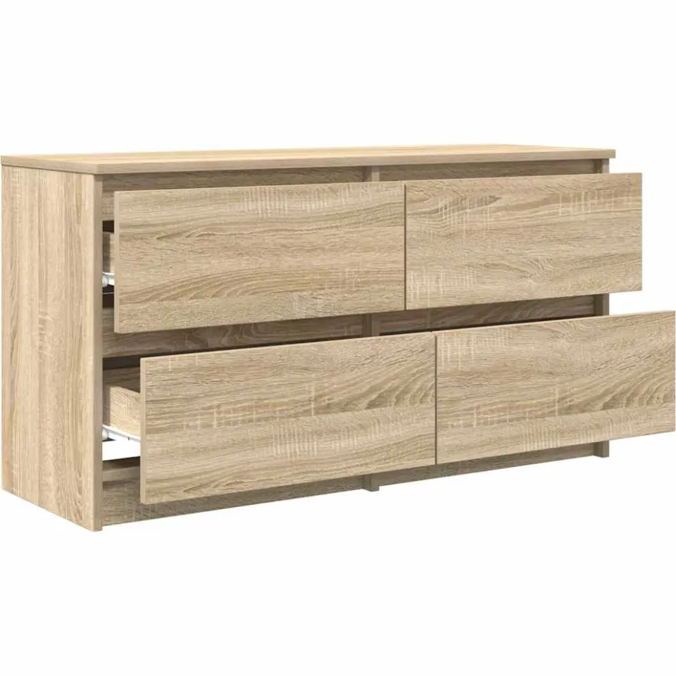 vidaXL Tv-meubel 100x35x54 cm bewerkt hout sonoma eikenkleurig, foto 4