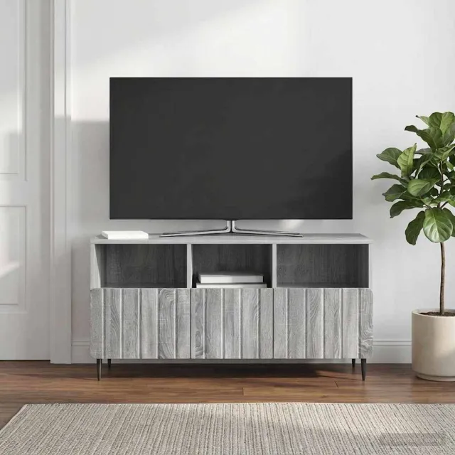 vidaXL TV-kast met lade Grijs sonoma 102 x 34,5 x 50 cm Bewerkt hout, foto 2