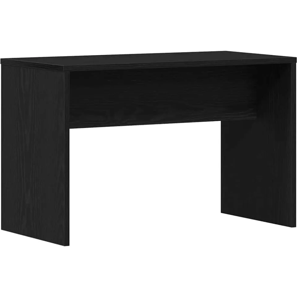 vidaXL Kleedkamer Kruk Zwart eiken 70 x 35 x 45 cm Bewerkt hout