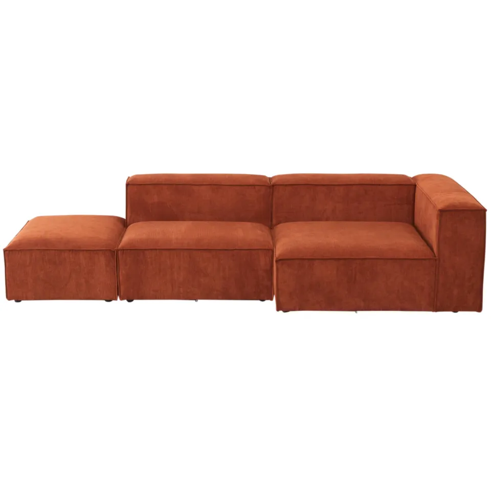 NOUS Living hoekbank Igor hoek rechts - terracotta