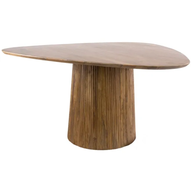 AnLi Style Eettafel Wave Centro driehoekig 150 Bruin