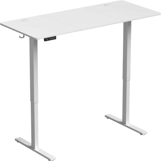 Homona Elektrisch verstelbaar bureau - Met memory-functie en kabeldoorvoer - 140 x 60 x 72-118 cm - Wit