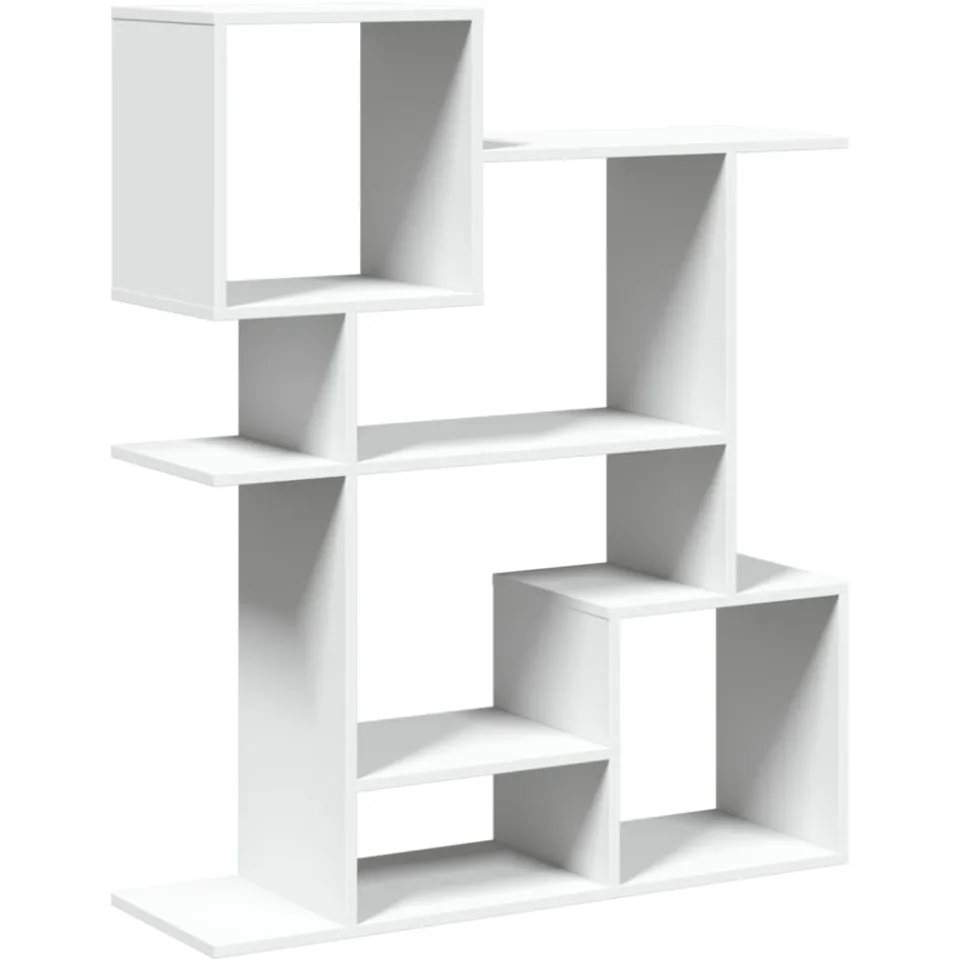vidaXL Kamerscherm / boekenkast 92x29x112 cm bewerkt hout wit, foto 3