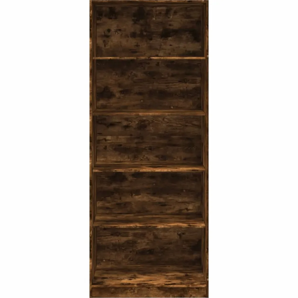 vidaXL Kledingkast 80x50x200 cm bewerkt hout gerookt eikenkleurig