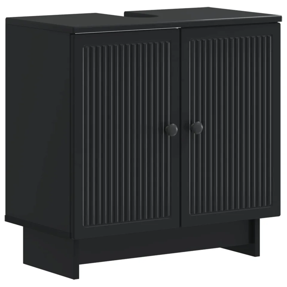 vidaXL Badkamer wastafelkast EDE Zwart 59,5 x 31,5 x 59 cm, foto 3