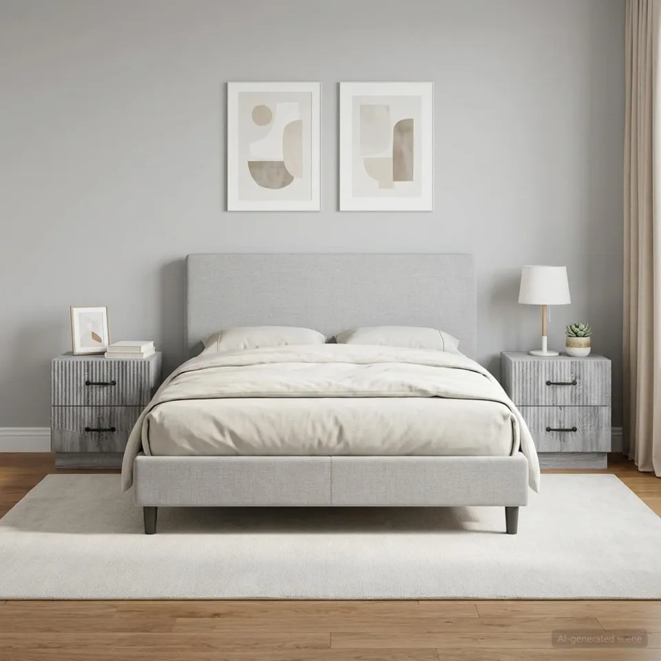vidaXL Nachtkastje 2 st Grijs sonoma 43 x 34,5 x 44,5 cm Bewerkt hout, foto 4