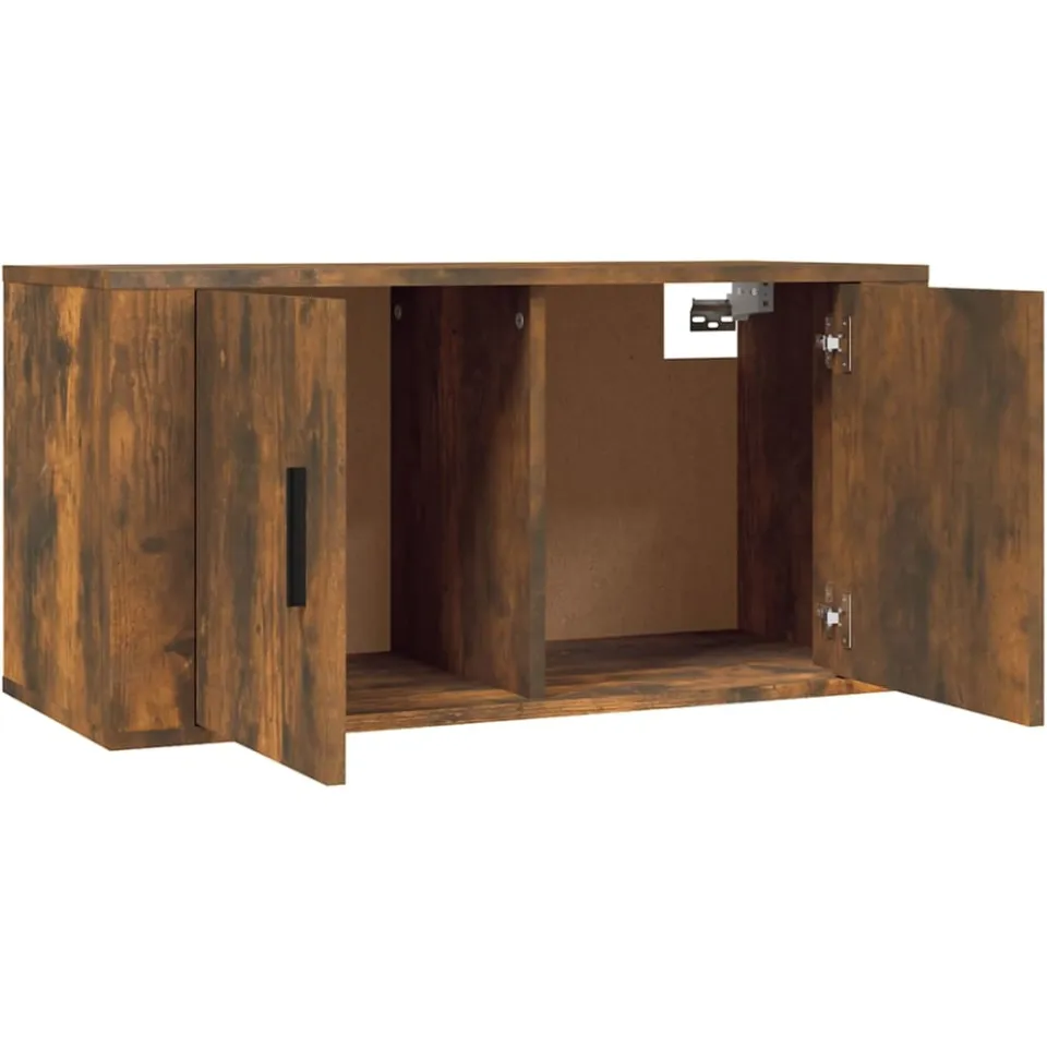 vidaXL 2-delige Tv-meubelset bewerkt hout gerookt eikenkleurig, foto 4
