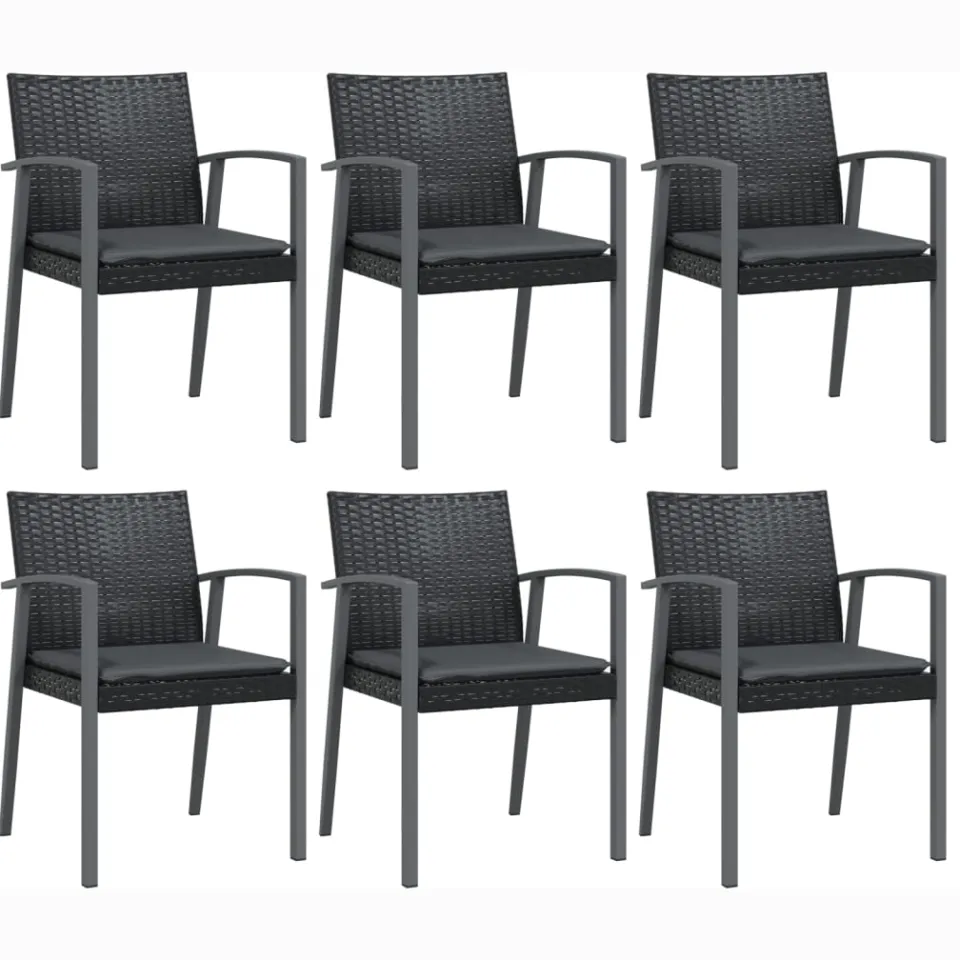 vidaXL 7-delige Tuinset met kussens poly rattan en staal, foto 3