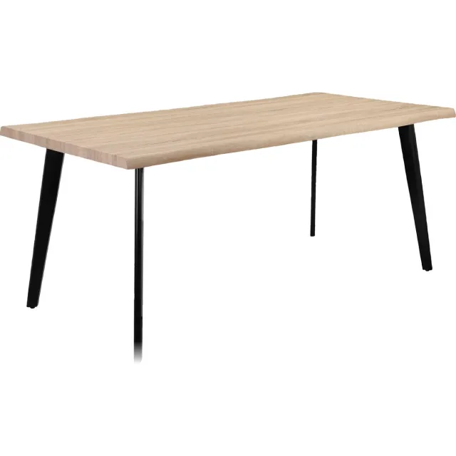 Notio Living Axel-Eettafel - 8-zits - Zwart Eiken Bruin