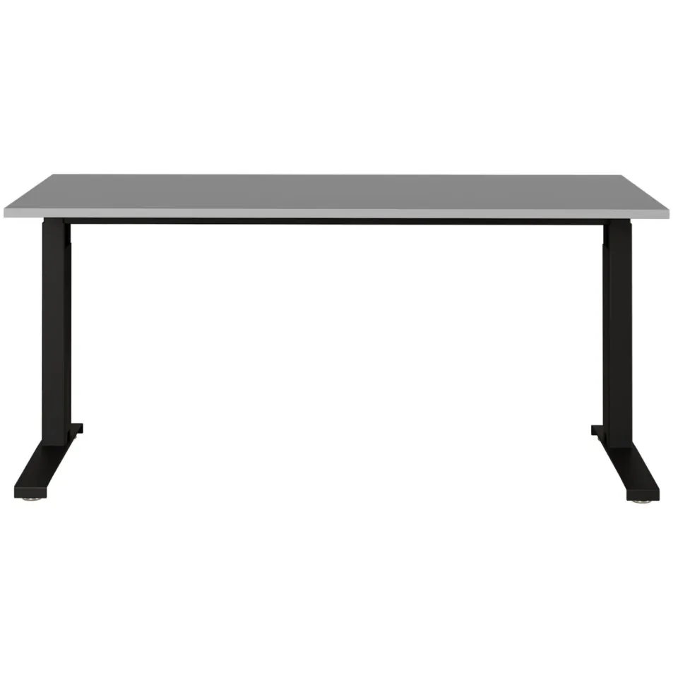Bureau Ergonoma Lichtgrijs Zwart 160 CM, foto 3