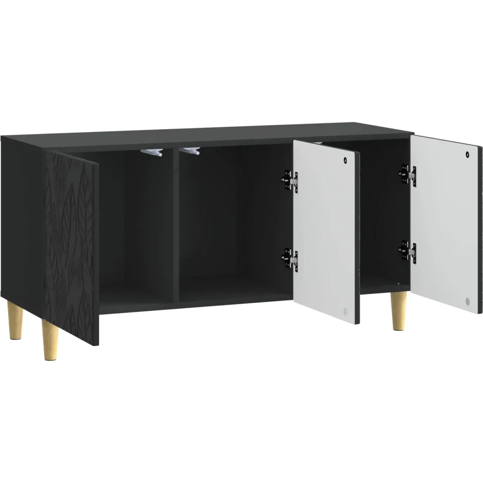 vidaXL TV-kast 99 x 34,5 x 50 cm Zwart Bewerkt hout, foto 4