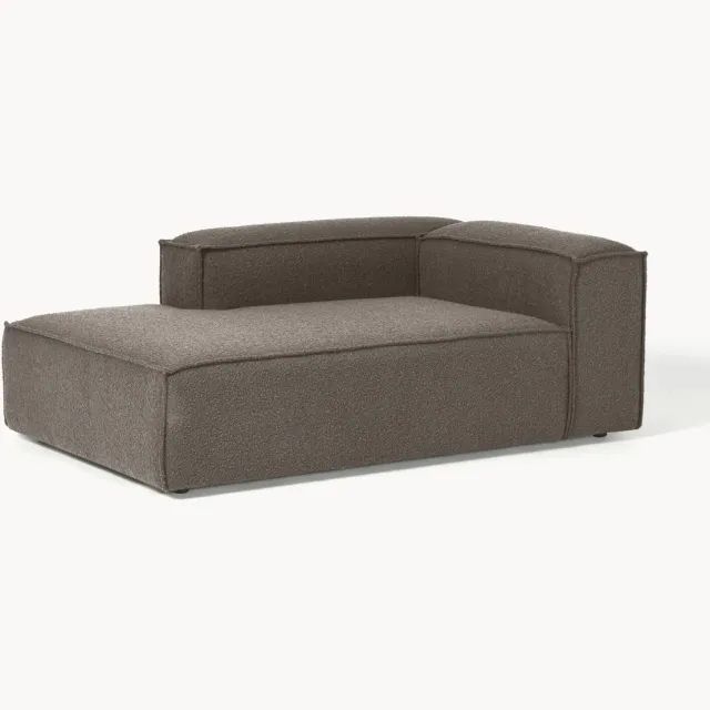 Westwing Collection Bouclé hoekbankmodule Lennon Taupe