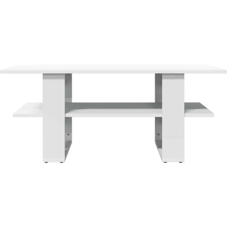 vidaXL Salontafel 102x55x42 cm bewerkt hout zwart