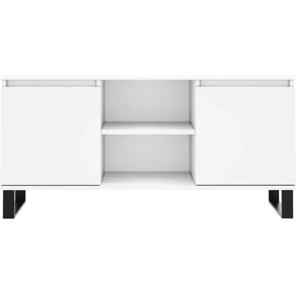 vidaXL Tv-meubel 104x35x50 cm bewerkt hout wit