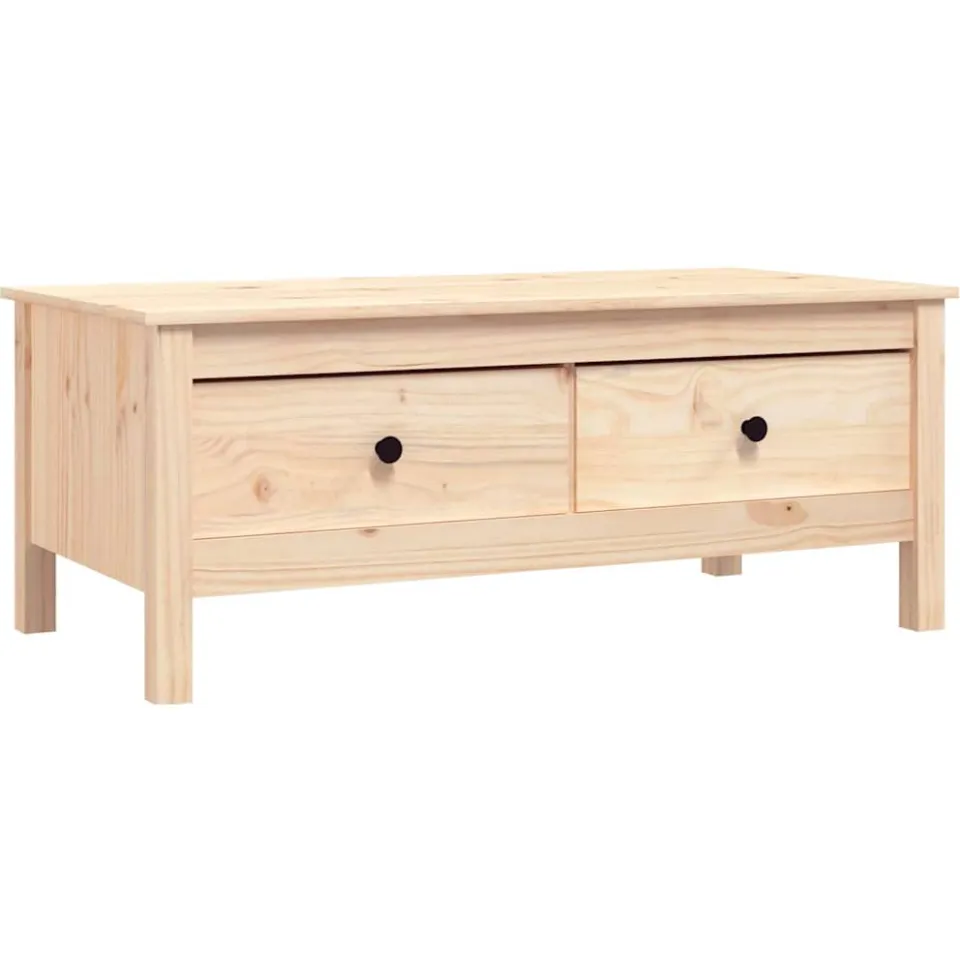 vidaXL Salontafel 100x50x40 cm massief grenenhout Bruin