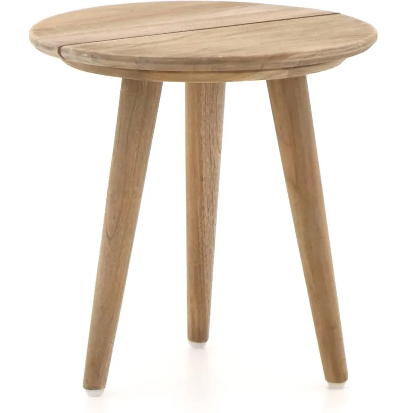 ROUGH Furniture ROUGH-K bijzet tuintafel ø 40cm bruin, foto 2