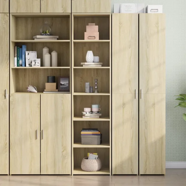 vidaXL Hoge kast 45x41x185 cm bewerkt hout sonoma eikenkleurig, foto 2
