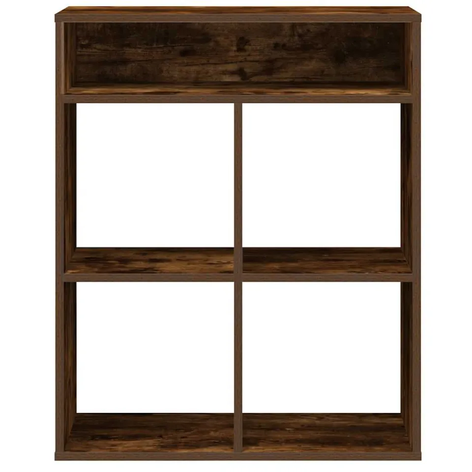 vidaXL Boekenkast 66x31x80 cm bewerkt hout gerookt eikenkleurig, foto 4