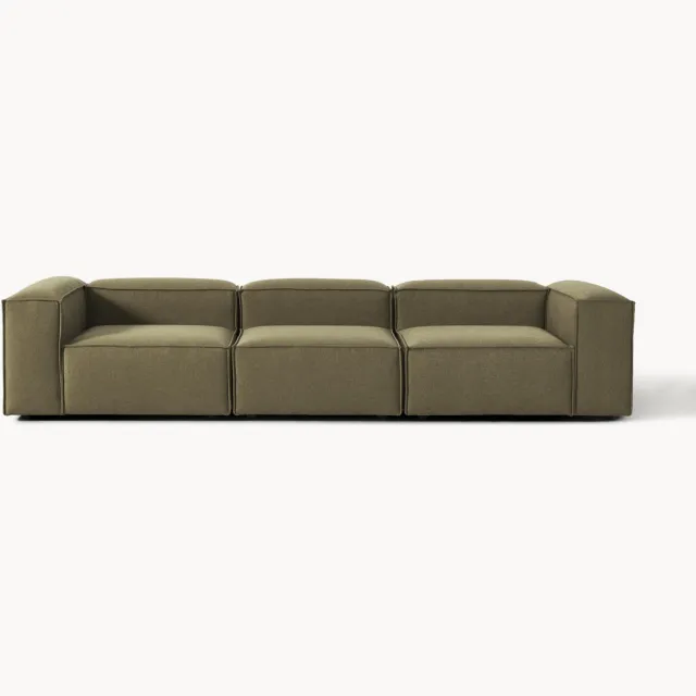 Westwing Collection Modulaire bank Lennon (4-zits) Groen