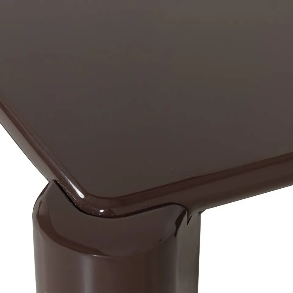 WOOOD Tiven Salontafel - Hout - Hoogglans Donkerbruin - 42x80x80, foto 5